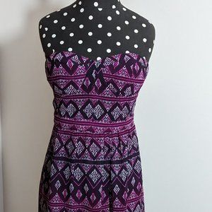 American Eagle Outfitters maxi dress Purple diamond print